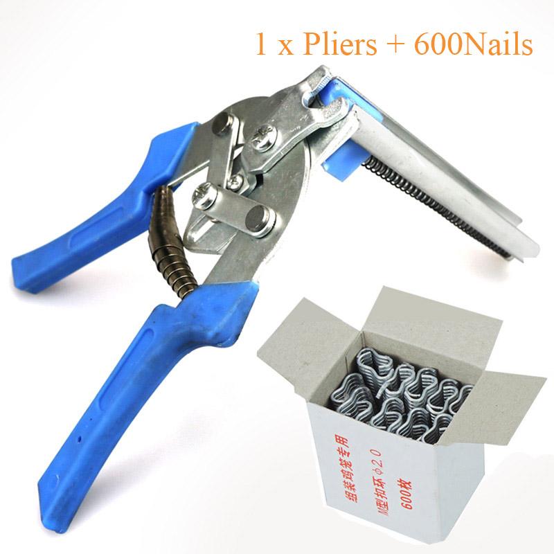 High Quality Poultry Cage Pliers Installation Clamp 600M Nails Animal wire Cages Repair Chicken Rabbit Cage Tools Tie Cage Clamp