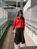 Reply Cotton Loose Collar Knit Top