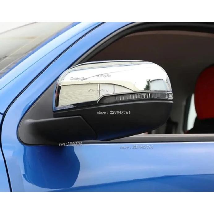 For Great Wall Cannon GWM Poer Ute - Chrome Rear View Side Door Mirror Cover Trim Protection Cap Accessories Car Styling