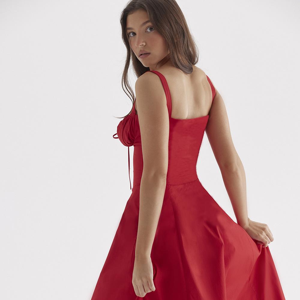 Dámské letní dojíždějící oblečení, jednobarevná móda, luxusní tílko, dětské šaty