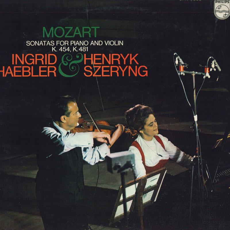 LP Record HENRYK SZERYNG , INGRID HAEBLER - Mozart: Violin Sonata K.454,481 SFX8533 PHILIPS 1972 Japan Classical Used