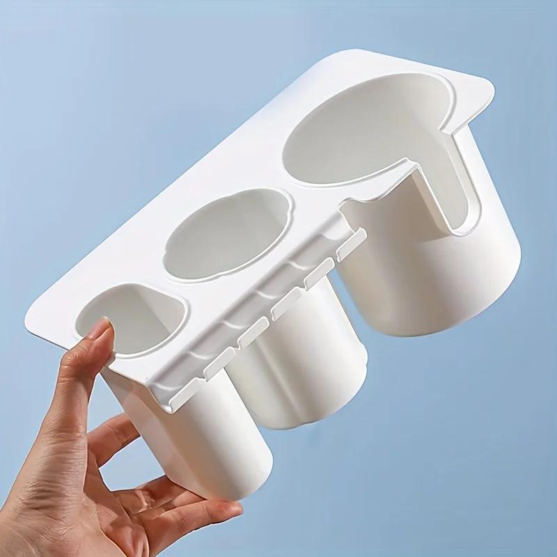 

Настольный держатель для ручек Houseeker с тремя отделениями, органайзер для канцелярских принадлежностей для студентов, ящик для хранения офисных принадлежностей белый