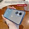 For Honor X7 Case Honor CMA-LX2, CMA-LX1, CMA-LX3 Phone Case Shiny Glitter Plating Silicone Camera Lens Soft Back Cover