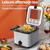 2.5L Electric Deep Fryer French Fries Frying Machine with Basket Fried Chicken Grill Adjustable Thermostat Kitchen Cooking Oven