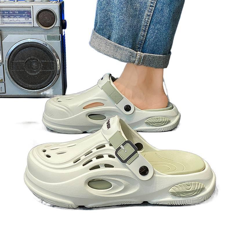 Cave shoes men's and women's same summer non-slip wear-resistant beach shoes casual sports daily driving cool slippers