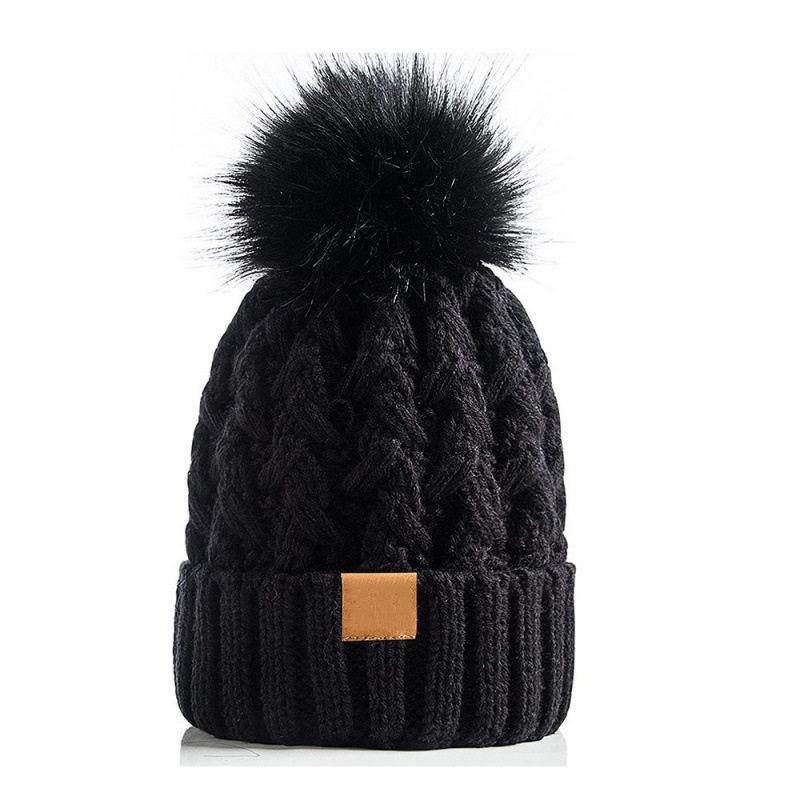 Cozy Winter Wool Hat with Pom-Pom & Velvet Lining for Unisex