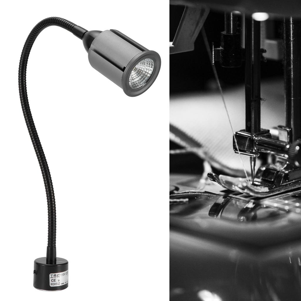 Lampă de lucru cu LED-uri cu bază magnetică, cu gât de gâscă reglabilă, mașină CNC, strung 110? 12W