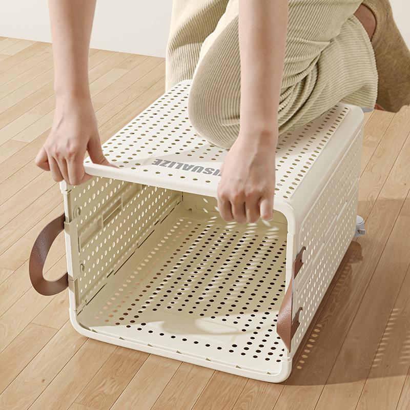 Multifunctional Large Capacity Folding Laundry Basket for Clothes and Bathroom Storage.