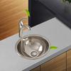 Practical Sturdy Stainless Steel Conical Basins Perfect for Balconies Room and Tight Areas Easy Installion Designs