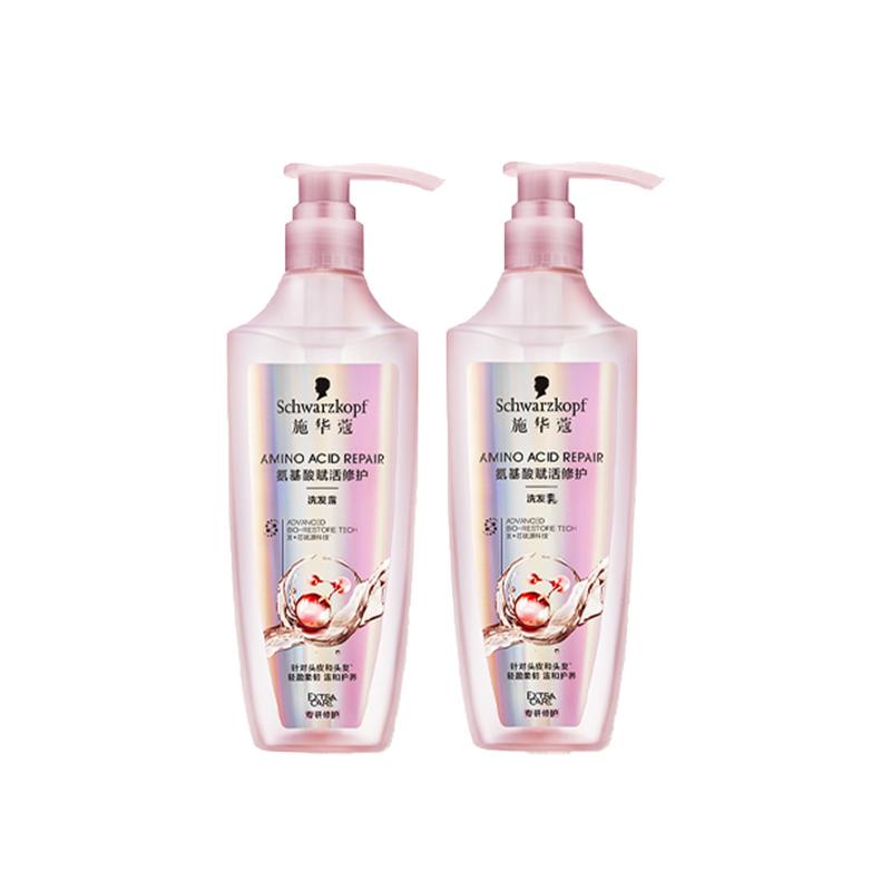 Schwarzkopf toiletry set Amino acid revitalizing Two-piece set: Amino Acid Moisturizing Shampoo 600ml + Amino Acid Moisturizing Conditioner 600ml