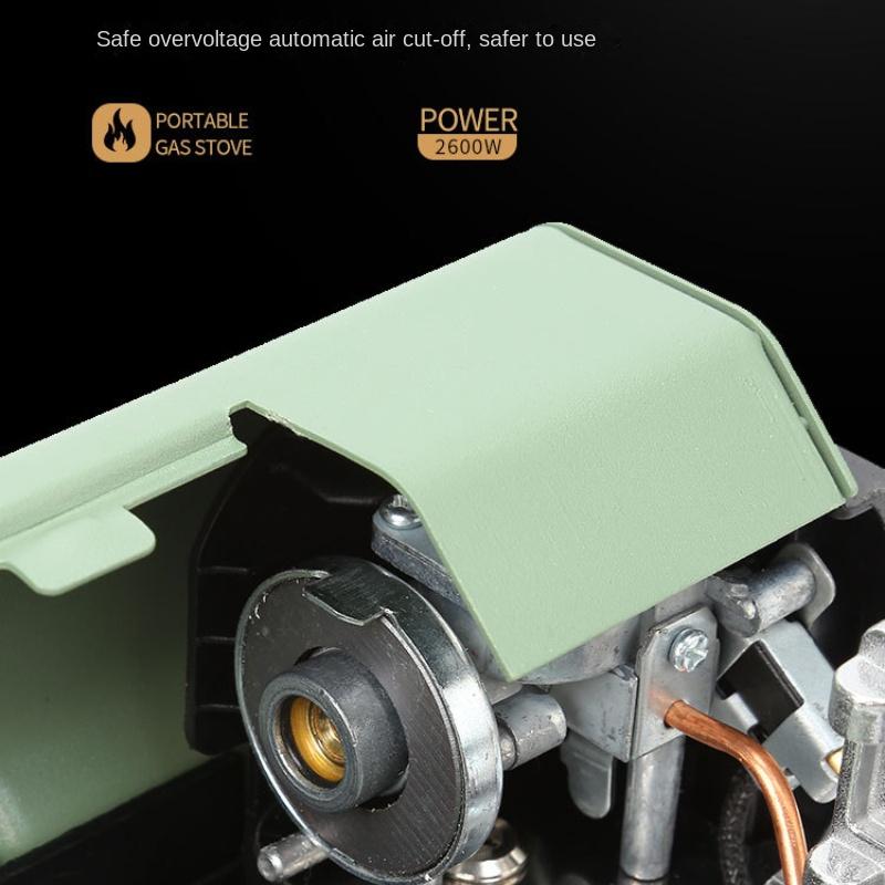 Outdoor Card Stove Foldable Portable Gas Stove Camping Cookware Household Gas Tank Card Magnetic Stove Strong Fire Windproof Box Stove