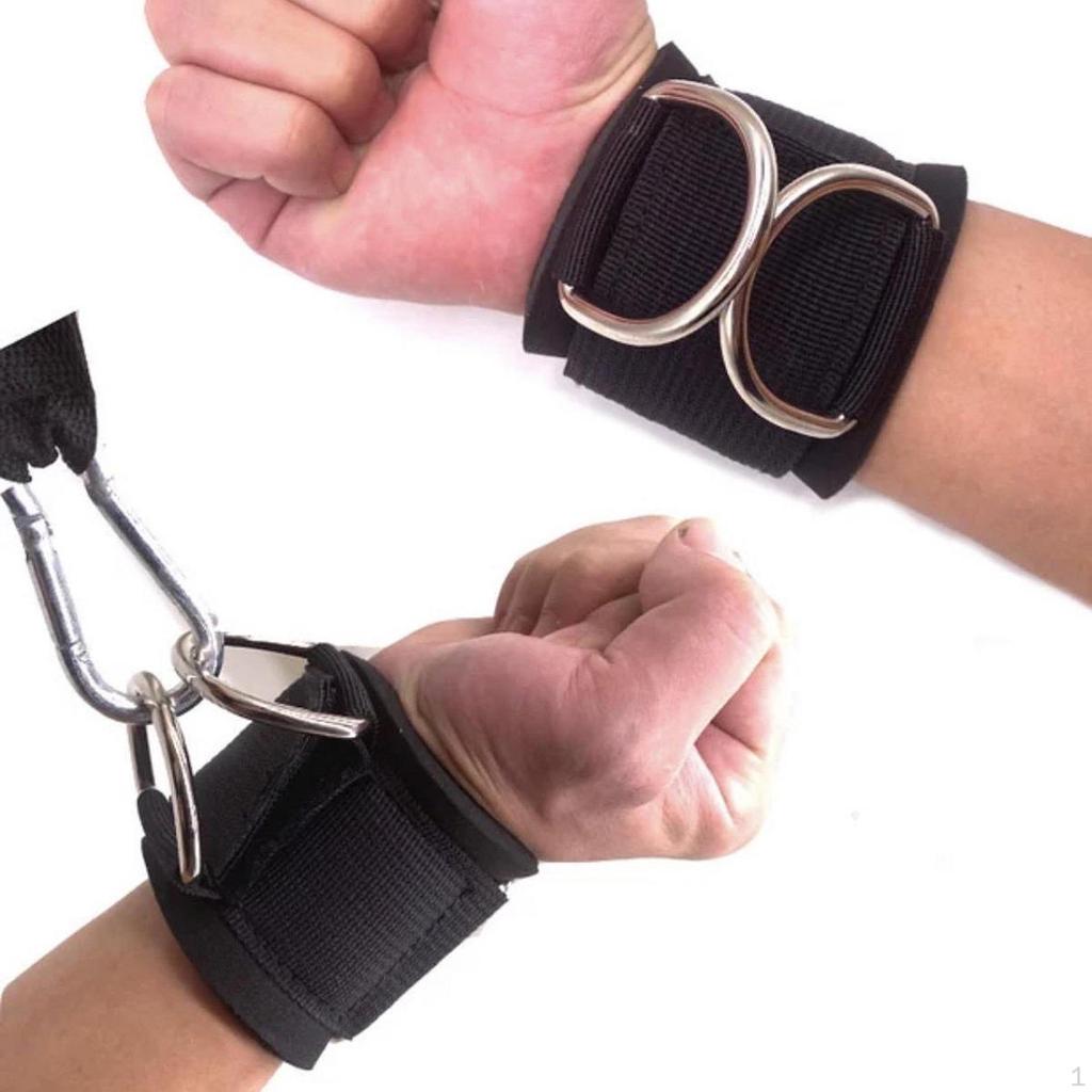 Wrist Cuffs Support Cable Machine Accessories for Men Women Comfortable Adjustable Straps