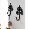3pcs Wall Decoration European Retro Style Living Room Foyer Clothes Hook Green White Outdoor Courtyard Wall Mounted Decoration