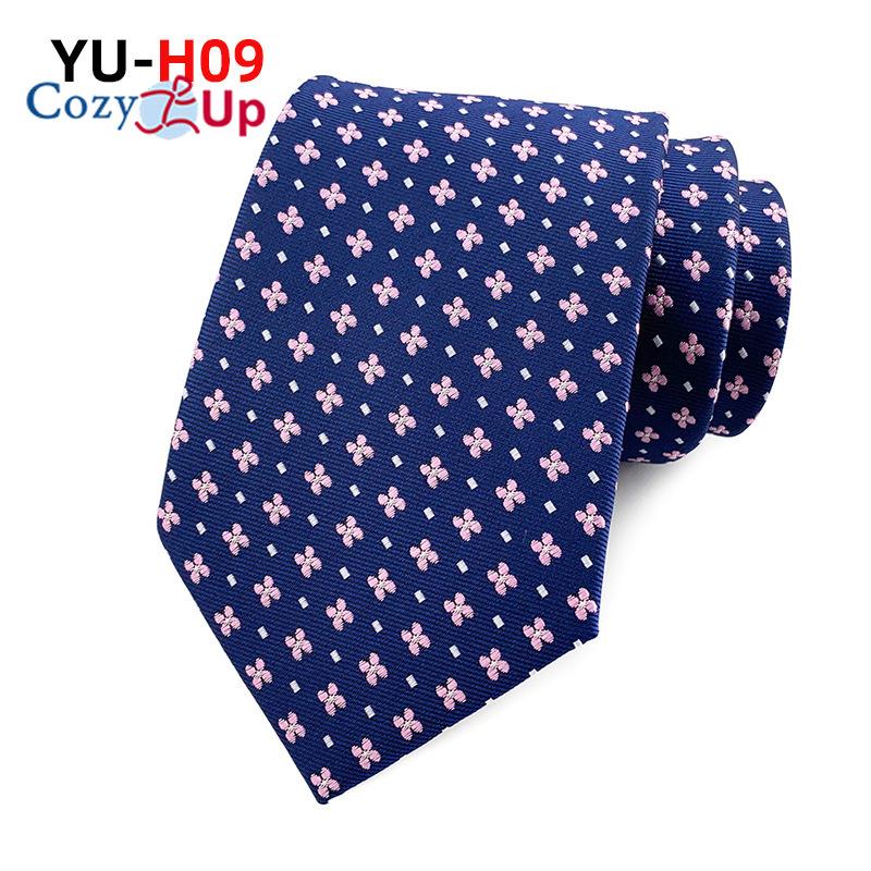 Cozy Up 3.15"(8cm) Fashion Striped PaisleyTies Men Plaid Flower Necktie for Wedding