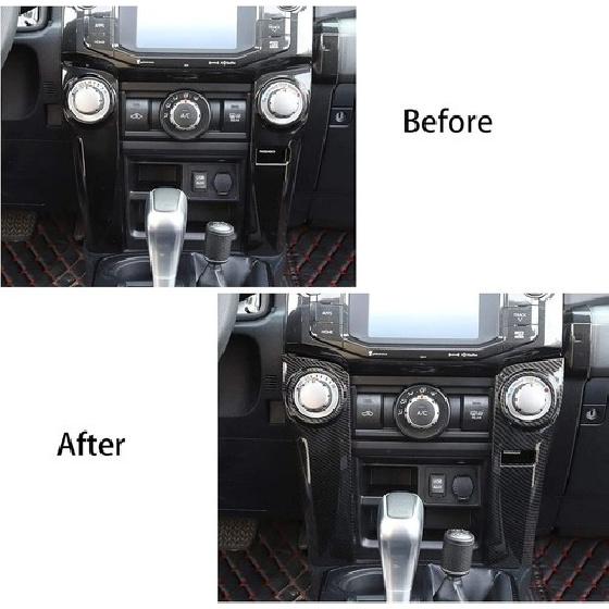 Air Conditioner Switch Panel Cover ABS Interior Decoration Trim For 4Runner 10+