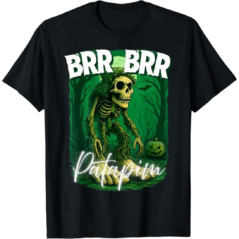 

Brr Brr Patapim Halloween Squad Design Italian Brainrot Meme T-Shirt S