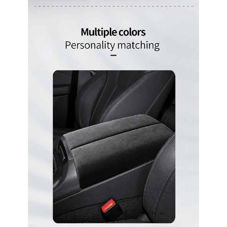 Car Alcan tara Armrest Box Lid Panel Cover Alcan tara Suede For BMW X5 G05 G18 X6 G06 X7 G07 X5M X6M 2019 2020 2021 2022 2023