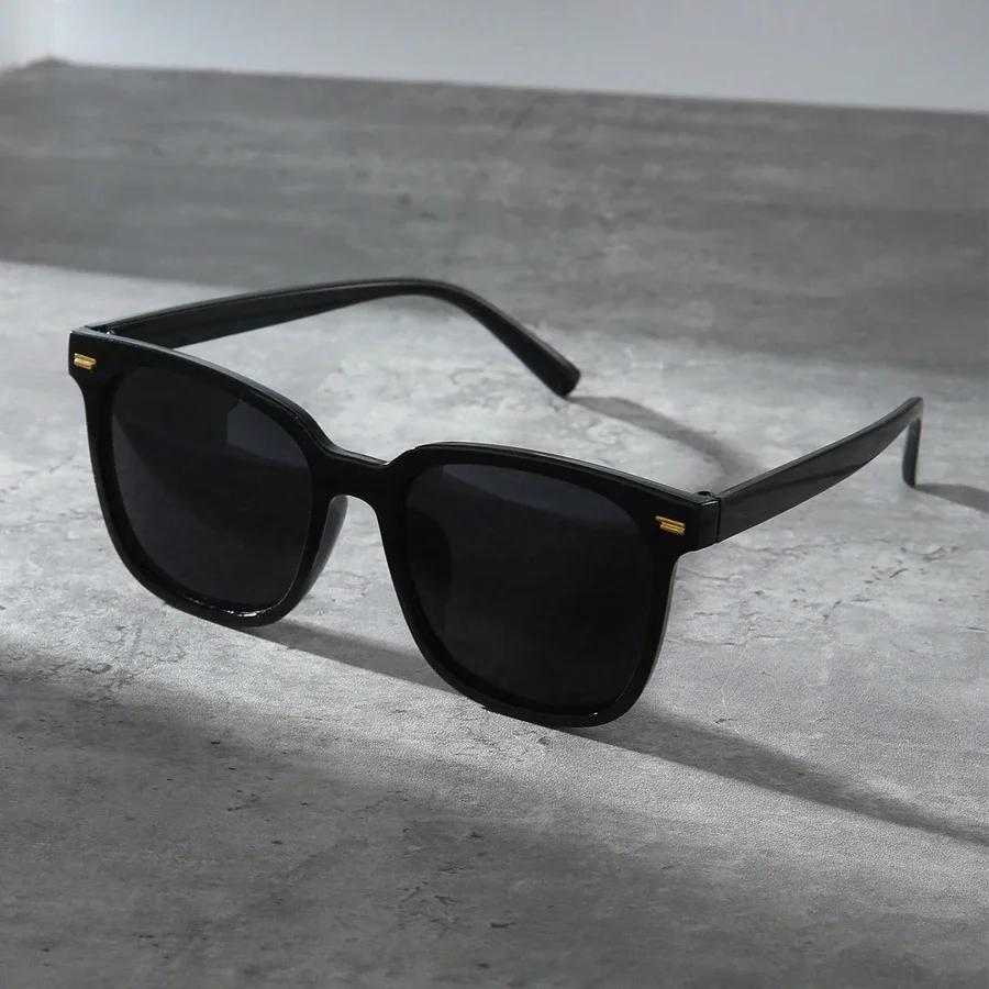 New Vintage Square Sunglasses For Women Men Casual Sun Glasses Female Large Frame Eyewear  Male Female Eyeglasses