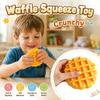 Crunchy Crackling Waffle Squishy Toy Building Blocks Realistic Dessert Pinch  Children's Gifts