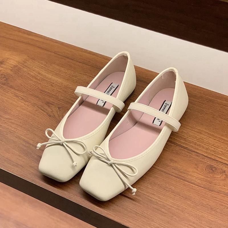 Fashion SUOJIALUN 2025 Spring New Candy Color Women Flat Shoes Fashion Round Toe Ladies Elegant Mary Jane Shoes Soft Ballerina Shoes
