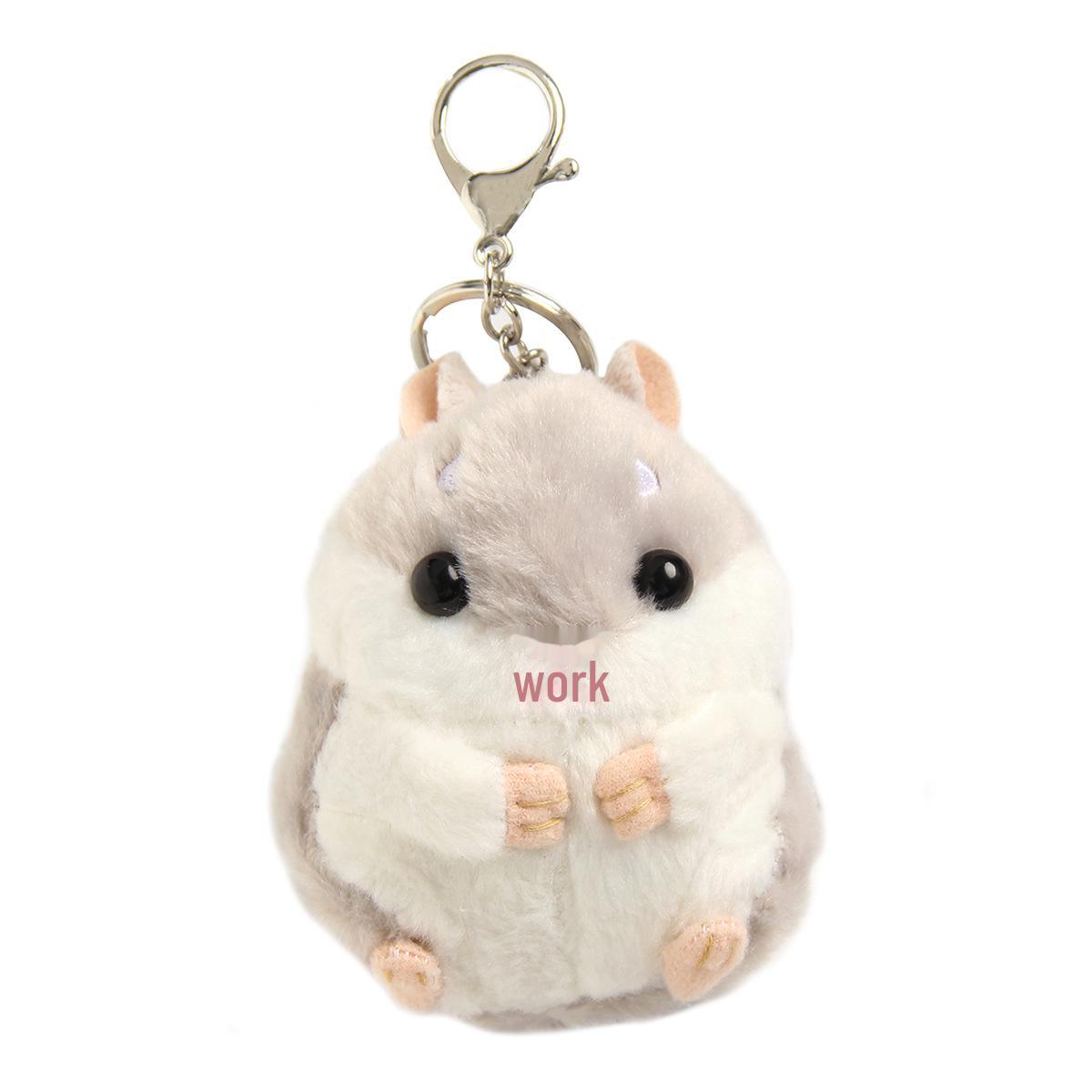 

Милый плюшевый хомяк Duoling, брелок и подвеска серый