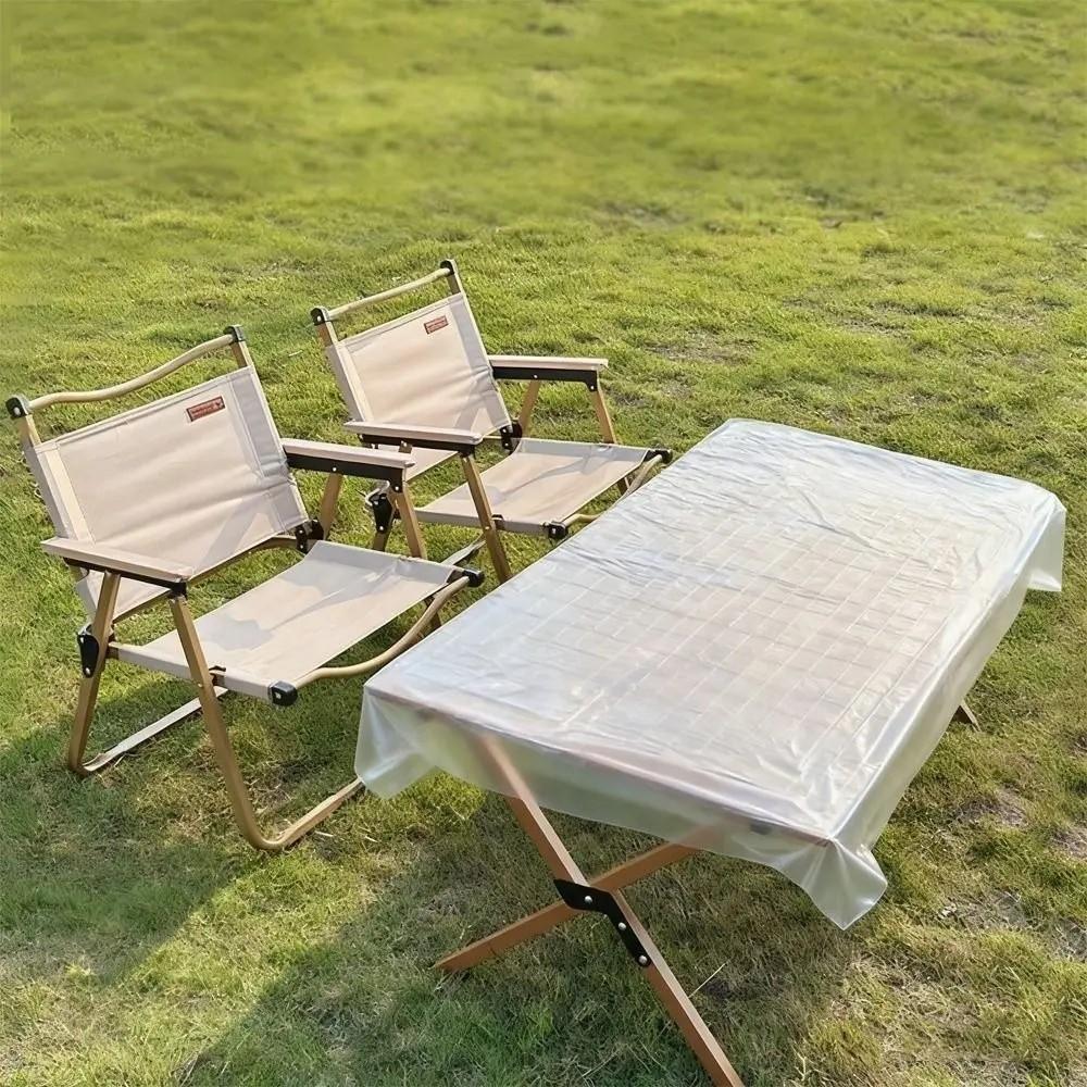 10Pcs Elastic Bound Disposable Table Cover Oil-Proof Table Protector Picnic Mat  Outdoor