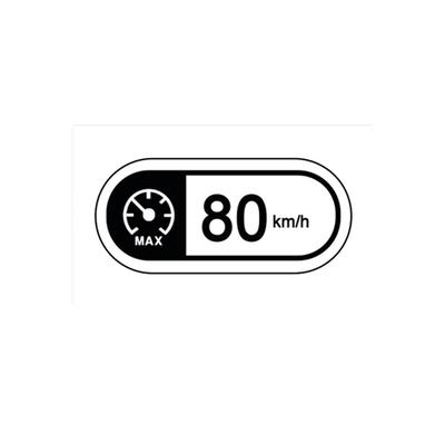 Window Sticker, Speed 80 Km UA