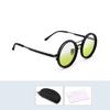 1Set Adjustable Tint Sunglasses Men Women ND9 Dimming Sun Glasses Retro Round Eyeglass With Gradient Lenses 2025