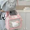 Cute Japanese Anime Ins Girl Y2K Shoulder Bag Transparent Diffuse Ulzzang Ita Bag Versatile Portable JK Uniforms Messenger Bag