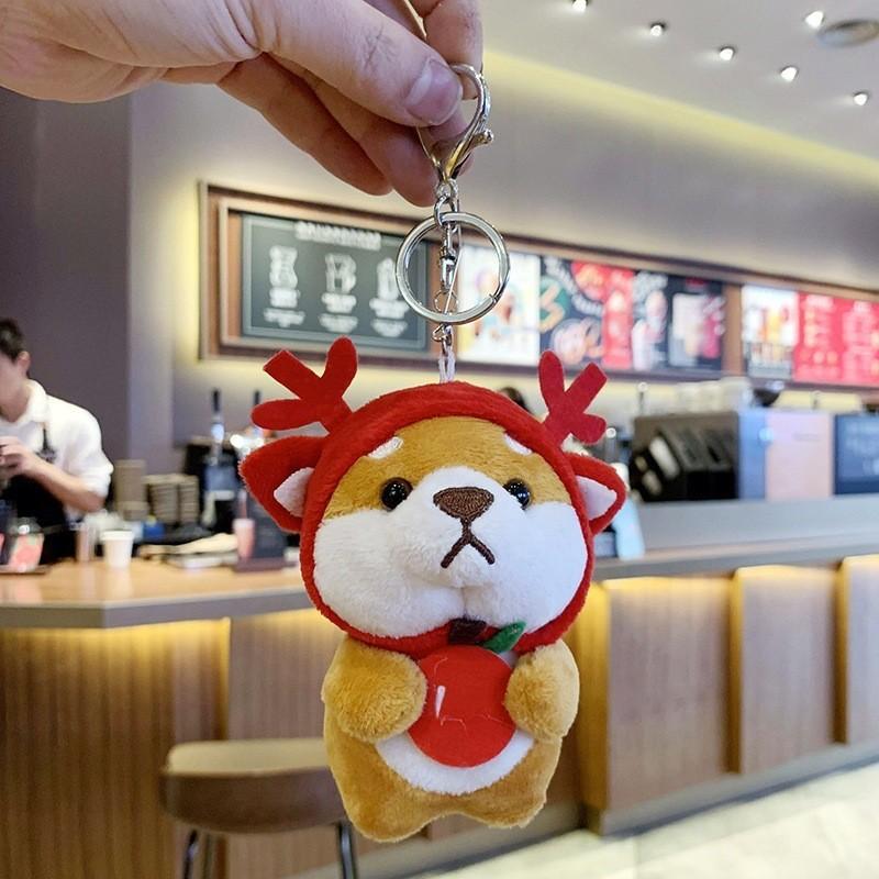 

Акита Мягкий Плюшевый Ину Брелок для Ключей Машины Украшение Рюкзака Мягкая Игрушка Собака Держатель для Ключей StyleB