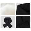 Autumn Winter Down Scarf For Women Girls Soft Cross Solid Colors Waterproof Plush Scarves Lady Warmer Neck Protection