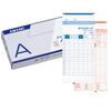 AMANO Time Recorder Time Cards, A-Card, End of Month/15th Closing, 100 Sheets