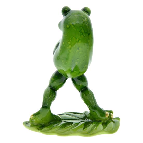2 stk Tissende Frosk Ornament Hagedekor Resin Stående Frosk Figur Værbestandig Froskestatue for Plantepotte Dam Akvarium