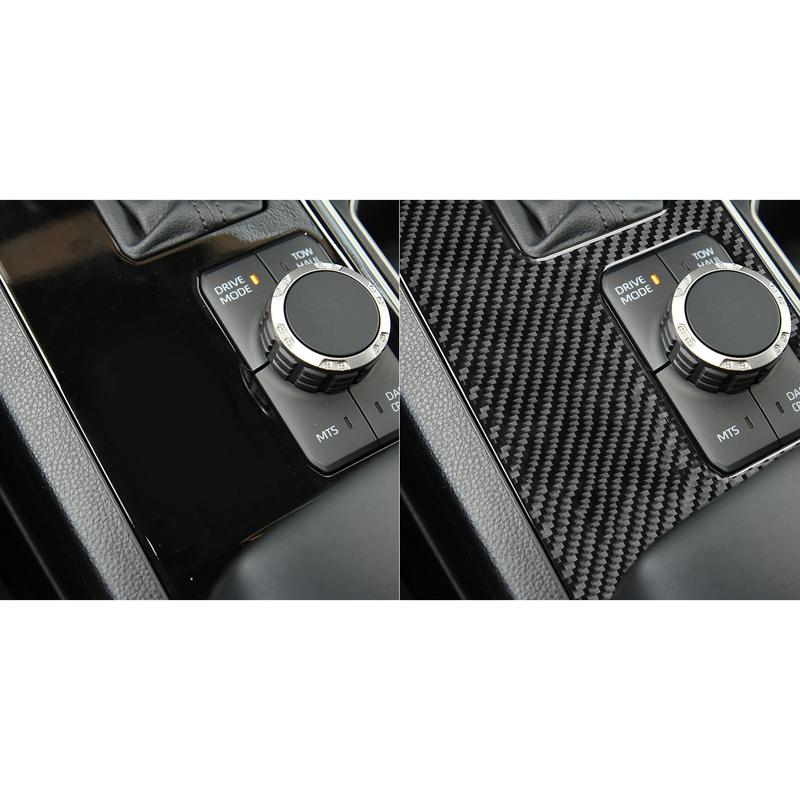For Toyota Tundra Sequoia + Car Accessories Carbon Fiber Center Gears Shifter Panel Interior Cover Trim Sticker Modification
