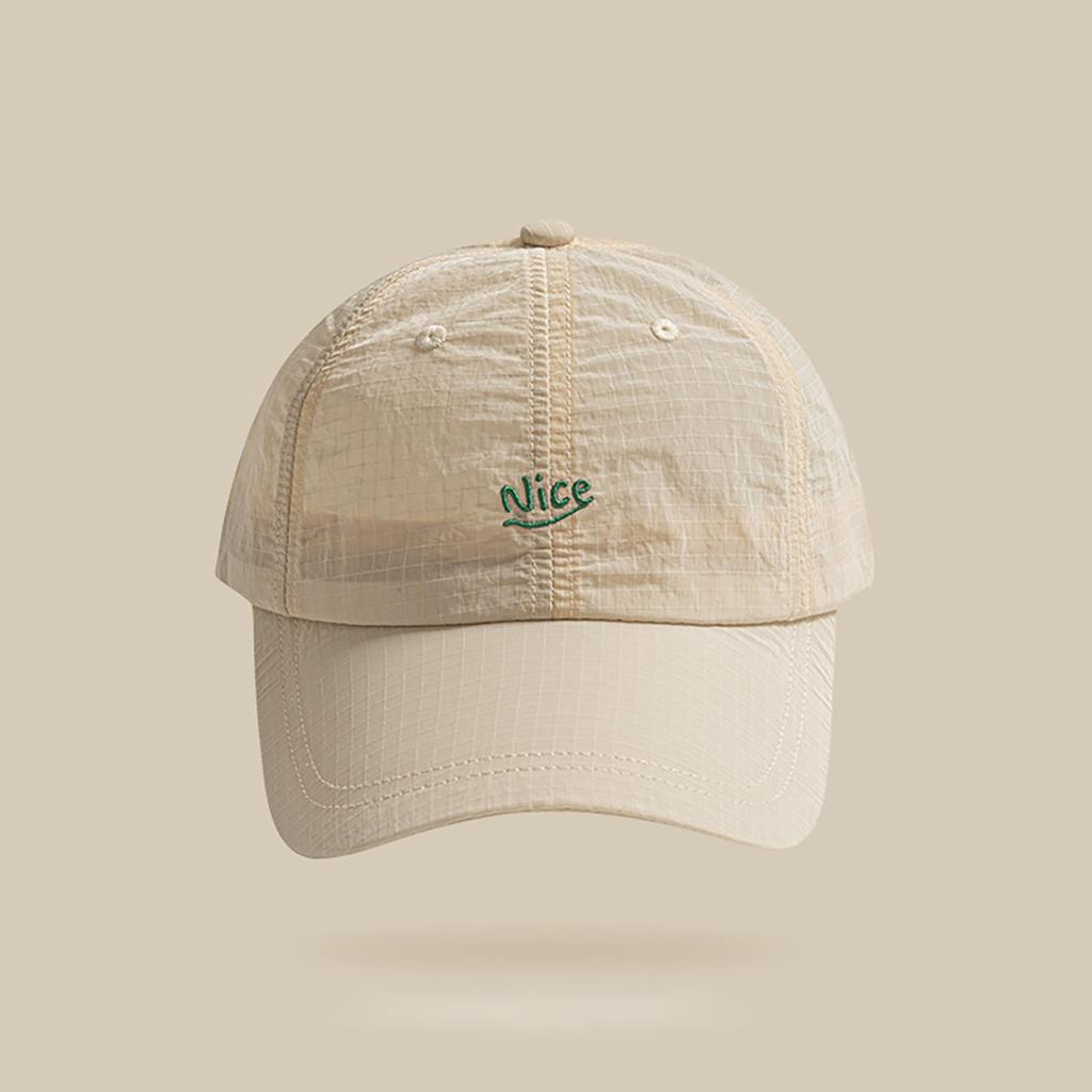 Fashion Grid Quick-Drying Baseball Cap Men Women Summer Light Thin Breathable Sunscreen Hat Unisex Sport Running Snapback Caps