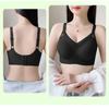 Plus Size Women Fixed Cup No Underwire Thin Comfortable Bra For Large Bust