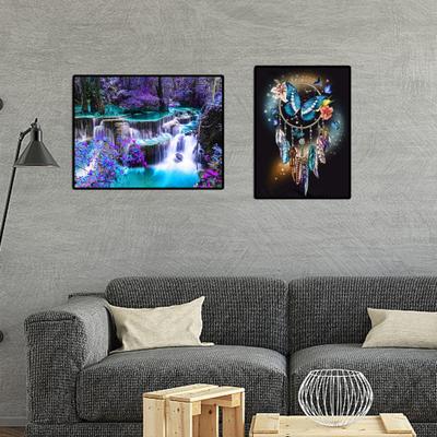 5D farebné kamienky Diamond Art Kit Živý vzhľad Lapač snov Motýle Morský vzor Urob si sám remeselné maľovanie Dospelé deti Súprava kamienkov