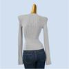 Round Neck Slim Fit Sweater Women's Stylish Niche Style Spring and Autumn Easiest for Match Slimming Inner Knitting Bottoming Shirt Elegant Tops