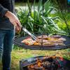 Zestaw Akcesoria Przybory Do Grilla Grill Szczypce Stal Nierdzewna Bbq 5 El