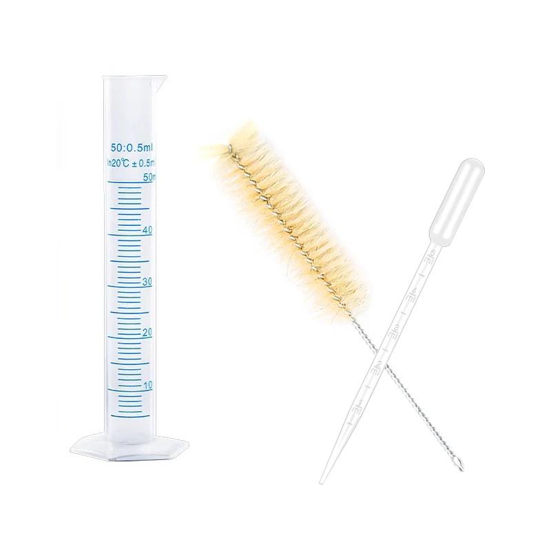 1 Set for Measuring Plastic Measuring Cylinders, Graduated Cylinders Clear Graduated Cups Gas Cylinders Laboratory Tools