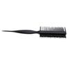Double Sided Hair Brush Comb Rat Tail Fine Tooth Styling Comb for Sectioning Parting Black