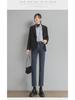 Women's Autumn/Winter Slim High-Waist Retro Cigarette Jeans - Korean Style, Elastic, All-Match Straight Pants