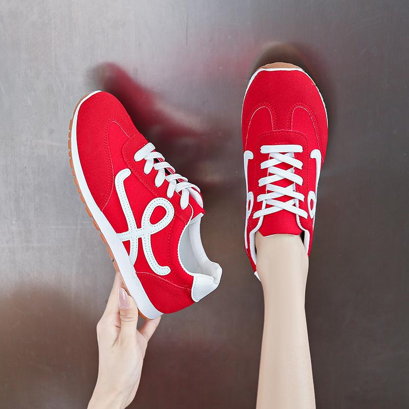 Fashion Women's Designer Shoes Lightweight Lace Up Women's Vulcanized Shoes Low Cut Casual Sports  Women's Shoes