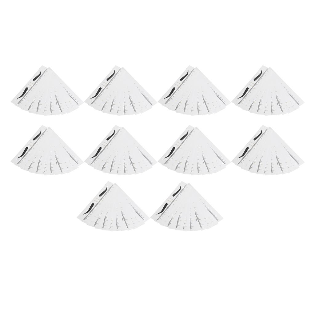 100 Buc. Șablon de Unică Folosință pentru Sprâncene Autocolant Adeziv Ușor de Utilizat Șablon Sprâncene Microblading