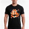 Love Foxes Tshirt Summer Casual Cotton Tee Oversized Streetwear Tops Vintage Graphic Print Loose Fit Short Sleeve