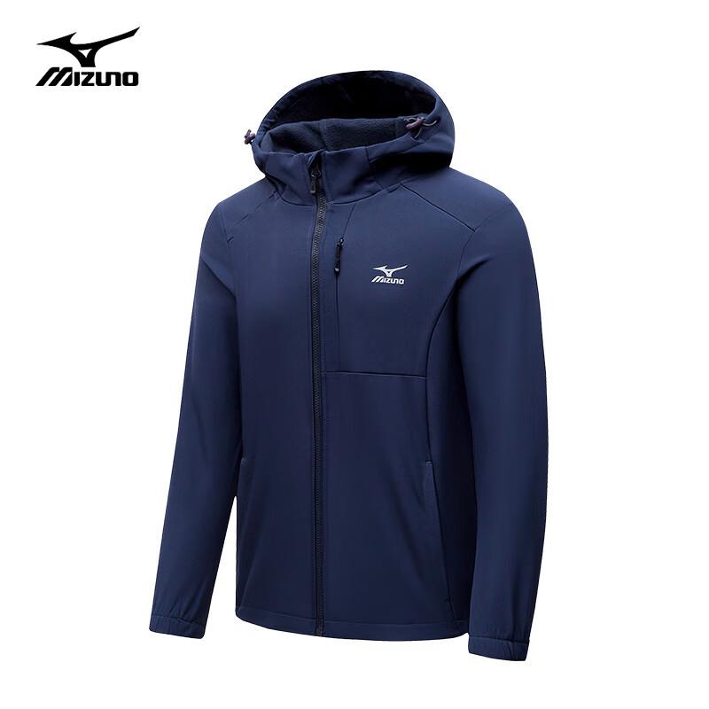MIZUNO Men's Fleece-Lined Hooded Softshell Jacket