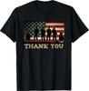 Patriotic Thank You Soldiers Veterans American Flag Military T-Shirt