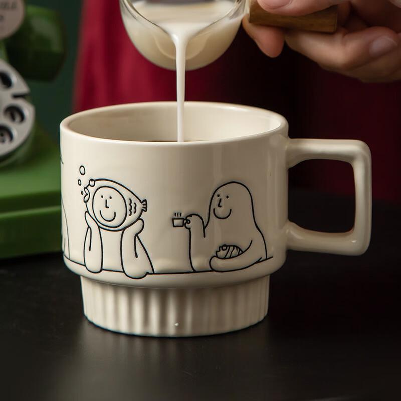 

Cute Stackable Ceramic Coffee Mug