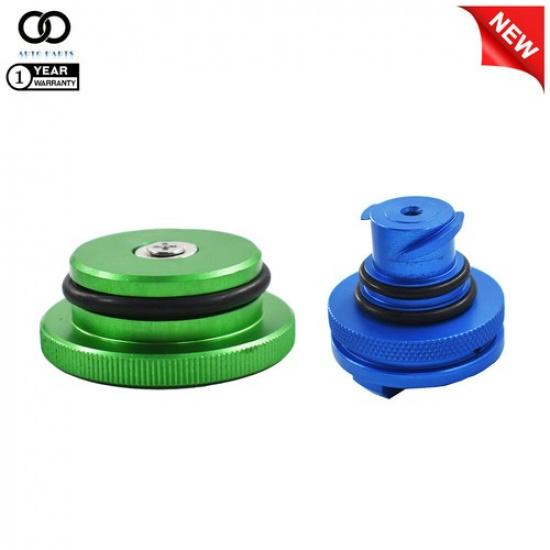 For 2013-2018 Dodge Ram 2500 3500 2x Blue DEF Cap Green Diesel Fuel Cap