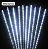 Colorful Meteor Shower LED Solar String Lights: Flashing, Flowing, Waterproof Outdoor Decoration